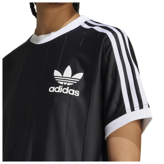 Adidas Γυναικεία κοντομάνικη μπλούζα Adicolor 3-Stripes Pinstripe Tee